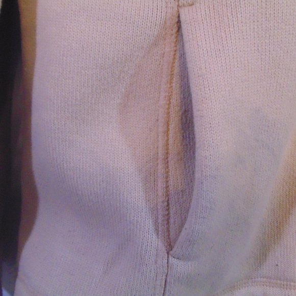 Calvin Klein Womens Full Zip Sweater Jacket Size Medium Light Pink - Picture 4 of 6